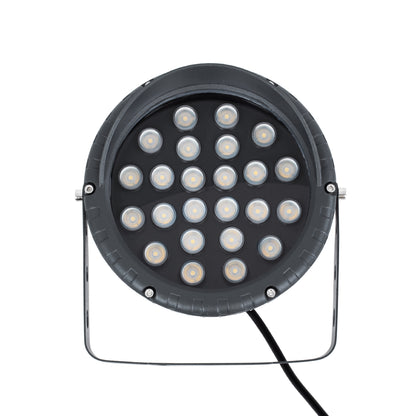 TREELIGHT-VINA 90360 Σποτ Φωτισμού με Αντιθαμβωτική Γρίλια για Φυτά - Δέντρα με Βάση Κήπου / Καρφωτό LED 24W 2640lm 10° DC 24V Αδιάβροχο IP65 Θερμό Λευκό 2700K Dimmable - Γκρι Ανθρακί - Μ21.5 x Π18.3 x Υ14