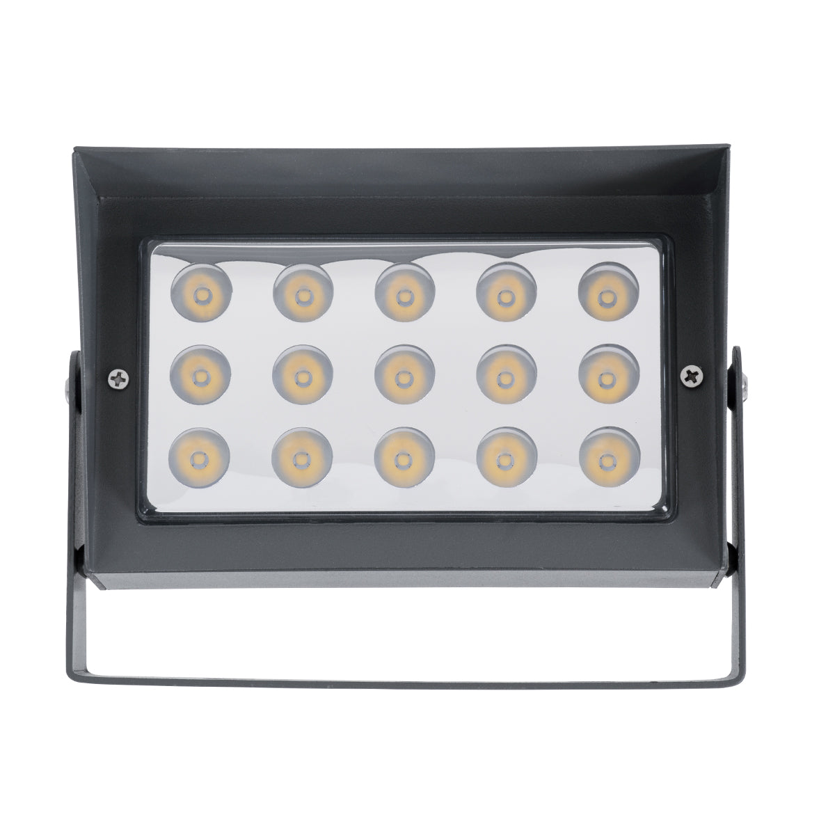 FLOOD-KAMY 90372 Προβολέας Wall Washer με Αντιθαμβωτική Γρίλια για Φωτισμό Κτιρίων LED 30W 2700lm 5° DC 24V Αδιάβροχο IP65 L19.5 x W10.7 x H9.5cm Θερμό Λευκό 3000K - Γκρι Ανθρακί