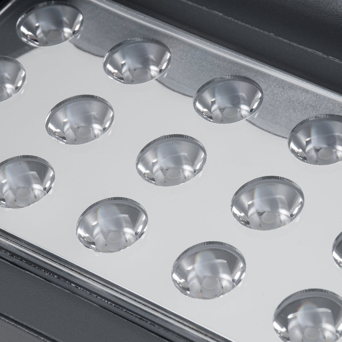 FLOOD-KAMY 90372 Προβολέας Wall Washer με Αντιθαμβωτική Γρίλια για Φωτισμό Κτιρίων LED 30W 2700lm 5° DC 24V Αδιάβροχο IP65 L19.5 x W10.7 x H9.5cm Θερμό Λευκό 3000K - Γκρι Ανθρακί