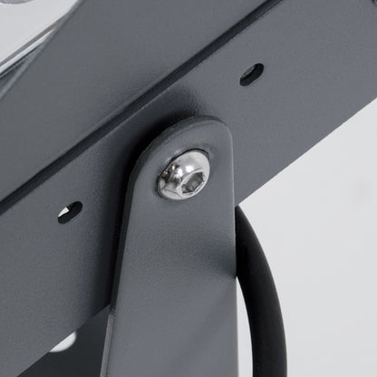 FLOOD-KAMY 90372 Προβολέας Wall Washer με Αντιθαμβωτική Γρίλια για Φωτισμό Κτιρίων LED 30W 2700lm 5° DC 24V Αδιάβροχο IP65 L19.5 x W10.7 x H9.5cm Θερμό Λευκό 3000K - Γκρι Ανθρακί