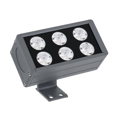 FLOOD-DANY 90374 Προβολέας Wall Washer για Φωτισμό Κτιρίων LED 24W 2040lm 5° DC 24V Αδιάβροχο IP65 L16 x W9.5 x H7.5cm Αρχιτεκτονικό Πορτοκαλί 2200K - Γκρι Ανθρακί
