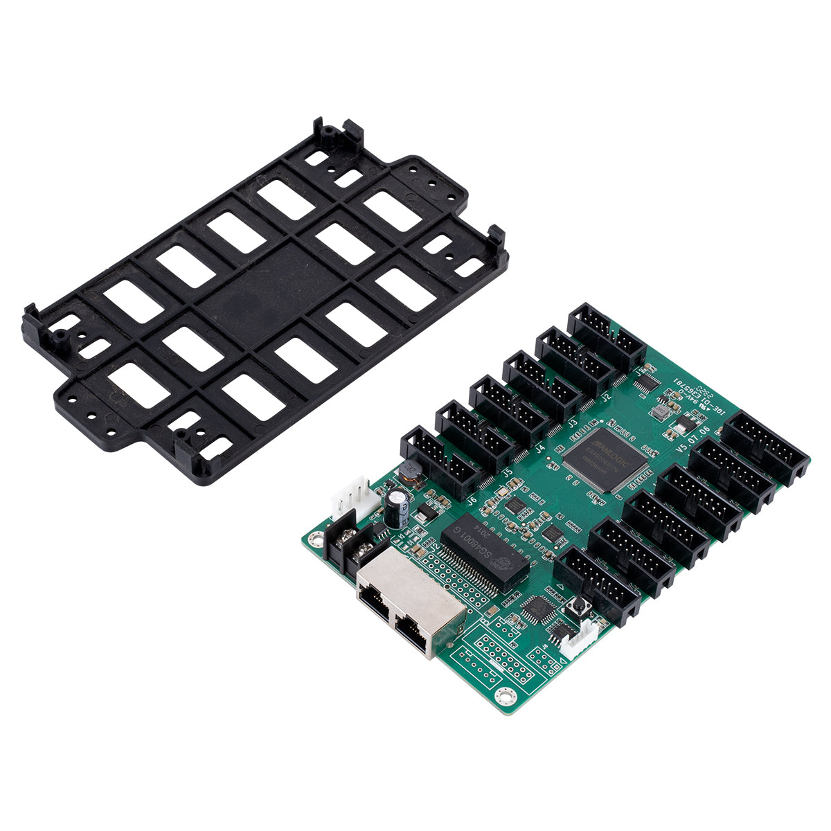 CARDULCO ZH-T12 90387 Professional LED Receiving Card 12 x HUB75 - Κάρτα Καναλιών για Ψηφιακές Οθόνες LED Video Wall - Loading Area W128 x H768 - Gray Level 65536 - Gigabit Network Linkable - DC 3.5~6V - IP20 Μ14.8 x Π9.6 x Υ1.7cm