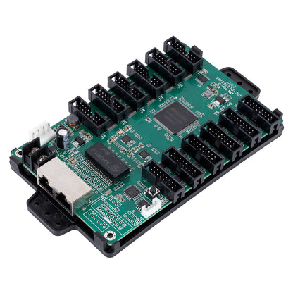 CARDULCO ZH-T12 90387 Professional LED Receiving Card 12 x HUB75 - Κάρτα Καναλιών για Ψηφιακές Οθόνες LED Video Wall - Loading Area W128 x H768 - Gray Level 65536 - Gigabit Network Linkable - DC 3.5~6V - IP20 Μ14.8 x Π9.6 x Υ1.7cm