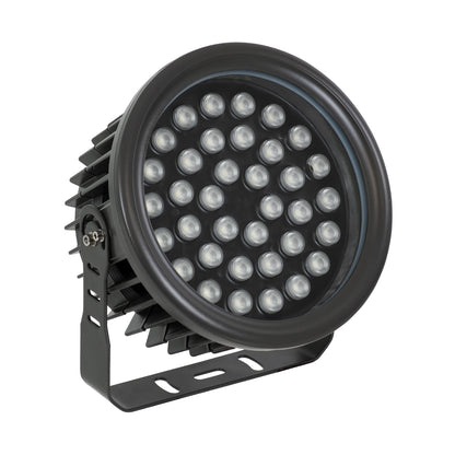 FLOOD-NEVA 90400 Προβολέας Wall Washer για Φωτισμό Κτιρίων LED 72W 6120lm 30° DC 24V Αδιάβροχο IP65 L24.5 x W24.5 x H14.7cm RGBW DMX512 - Μαύρο