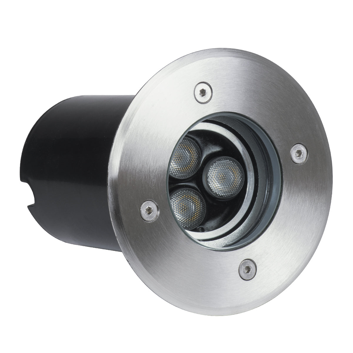 UNDERWATER-LUNTA 90402 Υποβρύχιο Χωνευτό Κινούμενο Φωτιστικό Σποτ Ειδικό για Σιντριβάνια LED 12W 1200lm 60° DC 24V Αδιάβροχο IP68 Φ12 x Υ13cm Ψυχρό Λευκό 6000K - Ανοξείδωτο Ατσάλι