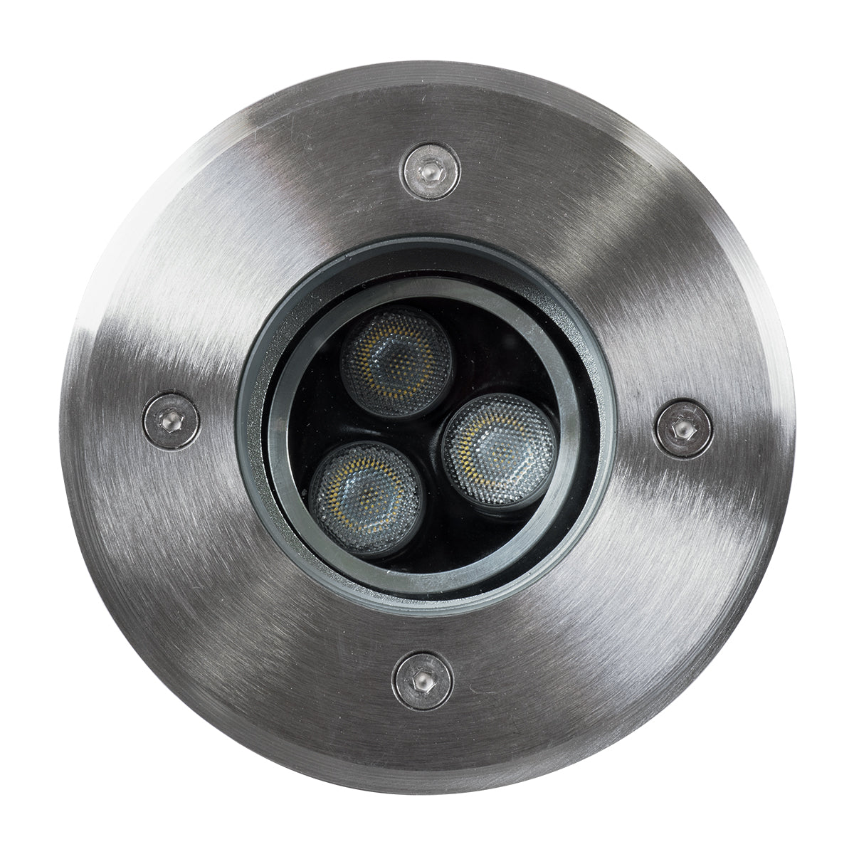 UNDERWATER-LUNTA 90402 Υποβρύχιο Χωνευτό Κινούμενο Φωτιστικό Σποτ Ειδικό για Σιντριβάνια LED 12W 1200lm 60° DC 24V Αδιάβροχο IP68 Φ12 x Υ13cm Ψυχρό Λευκό 6000K - Ανοξείδωτο Ατσάλι