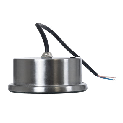 UNDERWATER-LURE 90407 Υποβρύχιο Χωνευτό Φωτιστικό Σποτ Ειδικό για Σιντριβάνια - Πισίνες - Τζακούζι LED 12W 1080lm 120° DC 24V Αδιάβροχο IP68 Φ12 x Υ5cm Θερμό Λευκό 2700K - Ανοξείδωτο Ατσάλι