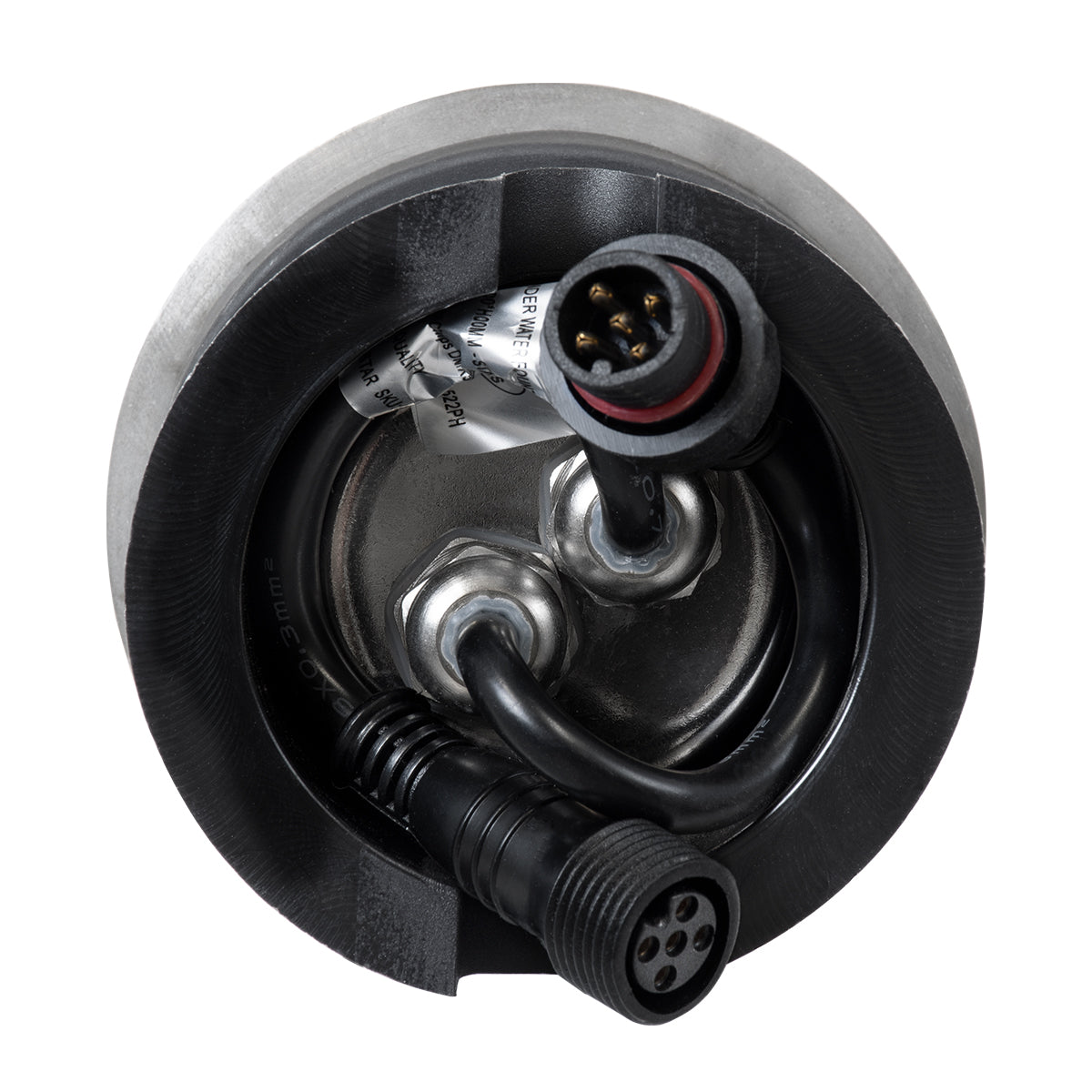 UNDERWATER-HUNI 90416 Υποβρύχιο Χωνευτό Φωτιστικό Σποτ Ειδικό για Σιντριβάνια LED 3W 255lm 30° DC 24V Αδιάβροχο IP68 Φ10 x Υ7.5cm RGBW DMX512 - Ανοξείδωτο Ατσάλι