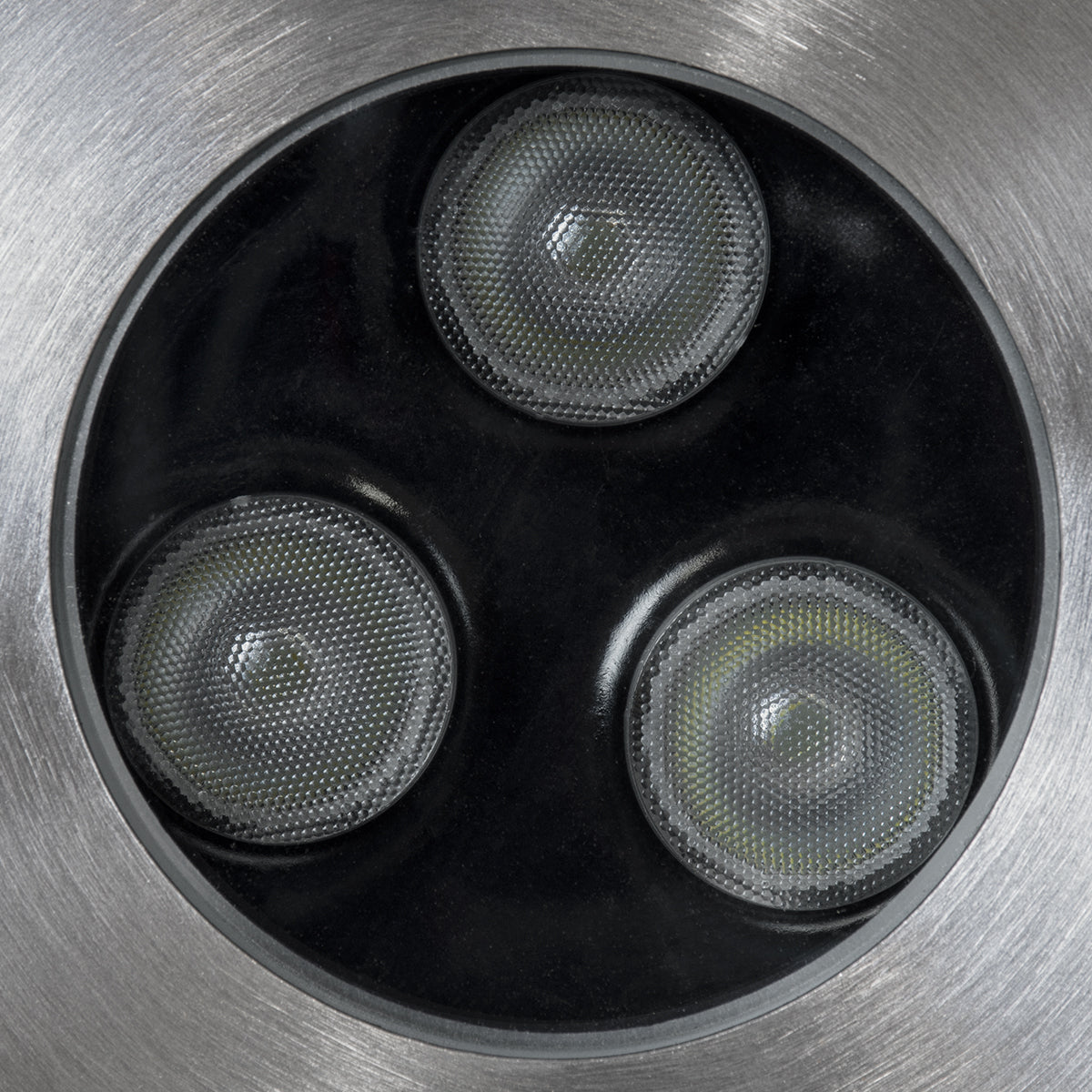 UNDERWATER-HUNI 90416 Υποβρύχιο Χωνευτό Φωτιστικό Σποτ Ειδικό για Σιντριβάνια LED 3W 255lm 30° DC 24V Αδιάβροχο IP68 Φ10 x Υ7.5cm RGBW DMX512 - Ανοξείδωτο Ατσάλι