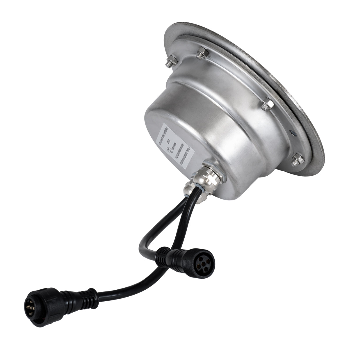 UNDERWATER-YUNI 90419 Υποβρύχιο Χωνευτό Φωτιστικό Σποτ Ειδικό για Σιντριβάνια LED 6W 510lm 30° DC 24V Αδιάβροχο IP68 Φ15 x Υ10cm RGBW DMX512 - Ανοξείδωτο Ατσάλι