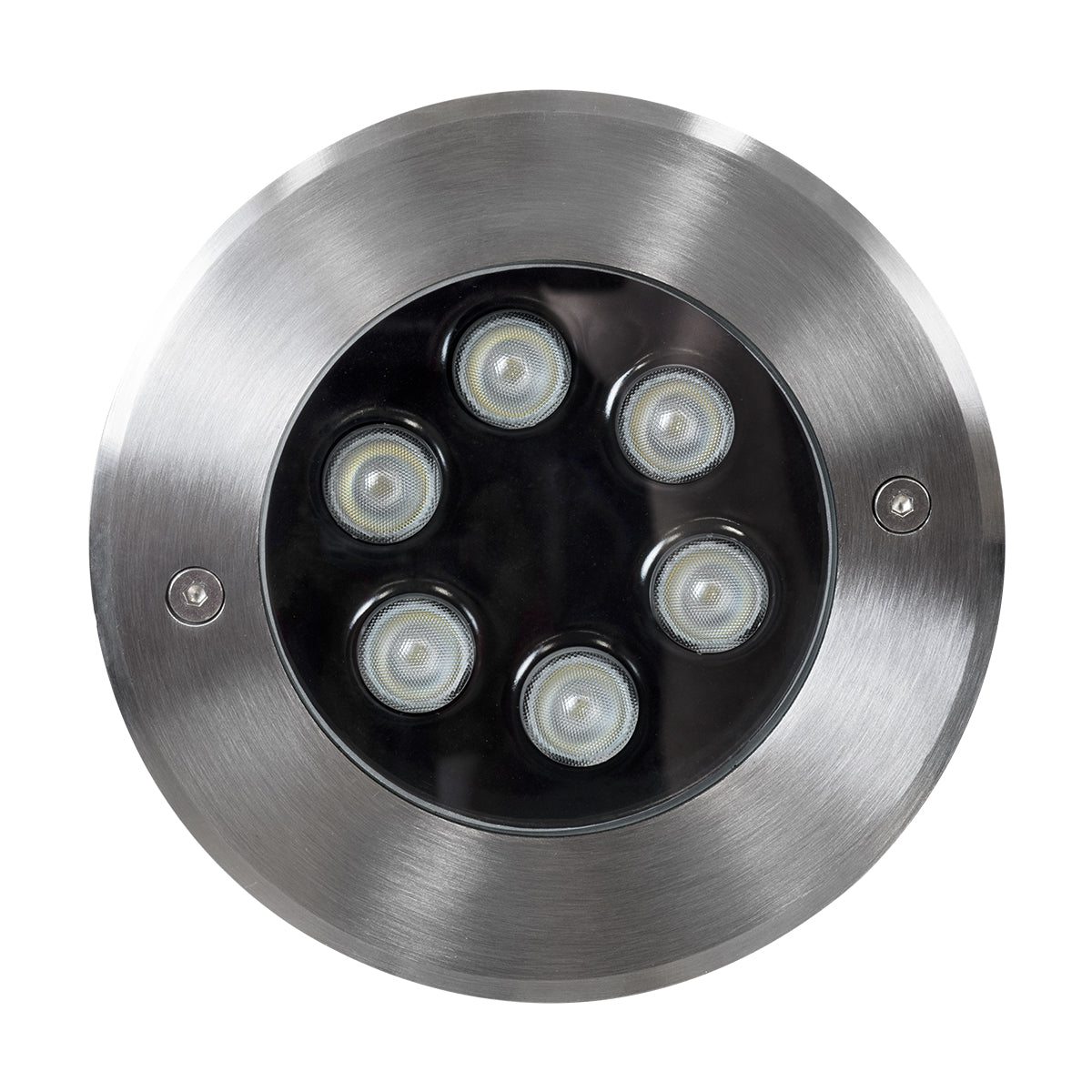 UNDERWATER-YUNI 90419 Υποβρύχιο Χωνευτό Φωτιστικό Σποτ Ειδικό για Σιντριβάνια LED 6W 510lm 30° DC 24V Αδιάβροχο IP68 Φ15 x Υ10cm RGBW DMX512 - Ανοξείδωτο Ατσάλι