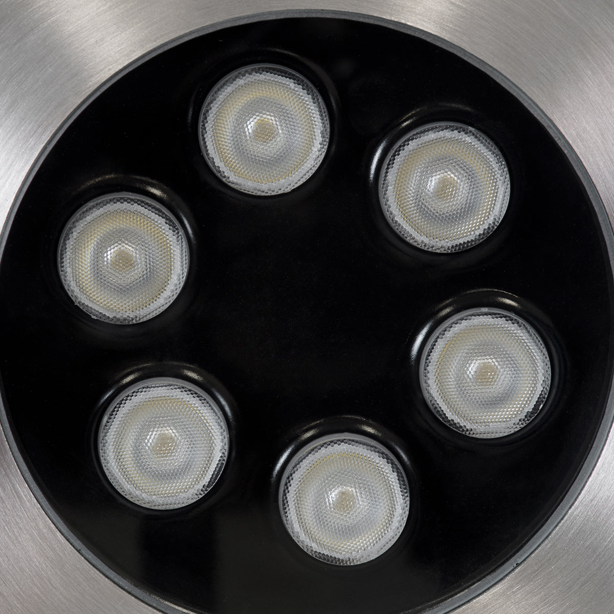 UNDERWATER-YUNI 90419 Υποβρύχιο Χωνευτό Φωτιστικό Σποτ Ειδικό για Σιντριβάνια LED 6W 510lm 30° DC 24V Αδιάβροχο IP68 Φ15 x Υ10cm RGBW DMX512 - Ανοξείδωτο Ατσάλι