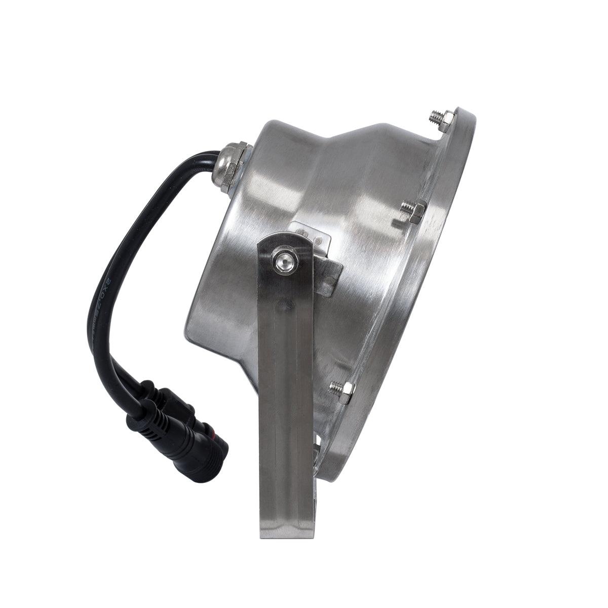 UNDERWATER-JERRY 90425 Υποβρύχιο Επιφανειακό Σποτ για Σιντριβάνια/Πισίνες LED 12W 1020lm 30° DC 24V Αδιάβροχο IP68 RGBW DMX512 Dimmable - Ανοξείδωτο Ατσάλι 304 - Μ14.5 x Π7 x Υ19