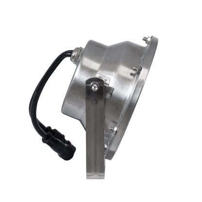 UNDERWATER-JERRY 90425 Υποβρύχιο Επιφανειακό Σποτ για Σιντριβάνια/Πισίνες LED 12W 1020lm 30° DC 24V Αδιάβροχο IP68 RGBW DMX512 Dimmable - Ανοξείδωτο Ατσάλι 304 - Μ14.5 x Π7 x Υ19