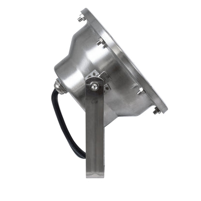 UNDERWATER-JERRY 90425 Υποβρύχιο Επιφανειακό Σποτ για Σιντριβάνια/Πισίνες LED 12W 1020lm 30° DC 24V Αδιάβροχο IP68 RGBW DMX512 Dimmable - Ανοξείδωτο Ατσάλι 304 - Μ14.5 x Π7 x Υ19