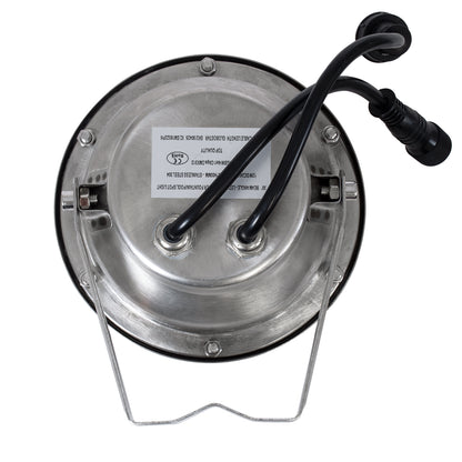 UNDERWATER-JERRY 90425 Υποβρύχιο Επιφανειακό Σποτ για Σιντριβάνια/Πισίνες LED 12W 1020lm 30° DC 24V Αδιάβροχο IP68 RGBW DMX512 Dimmable - Ανοξείδωτο Ατσάλι 304 - Μ14.5 x Π7 x Υ19