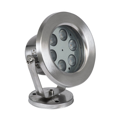 UNDERWATER-DEDY 90426 Υποβρύχιο Επιφανειακό Φωτιστικό Σποτ Ειδικό για Σιντριβάνια - Πισίνες - Τζακούζι LED 6W 540lm 30° DC 24V Αδιάβροχο IP68 Μ12 x Π7.5 x Υ14.5cm Θερμό Λευκό 2700K - Ανοξείδωτο Ατσάλι SS304