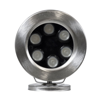 UNDERWATER-DEDY 90428 Υποβρύχιο Επιφανειακό Φωτιστικό Σποτ Ειδικό για Σιντριβάνια - Πισίνες - Τζακούζι LED 6W 510lm 30° DC 24V Αδιάβροχο IP68 Μ12 x Π7.5 x Υ14.5cm RGBW DMX512 - Ανοξείδωτο Ατσάλι SS304