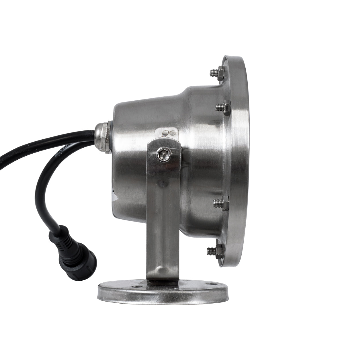 UNDERWATER-DEDY 90428 Υποβρύχιο Επιφανειακό Φωτιστικό Σποτ Ειδικό για Σιντριβάνια - Πισίνες - Τζακούζι LED 6W 510lm 30° DC 24V Αδιάβροχο IP68 Μ12 x Π7.5 x Υ14.5cm RGBW DMX512 - Ανοξείδωτο Ατσάλι SS304