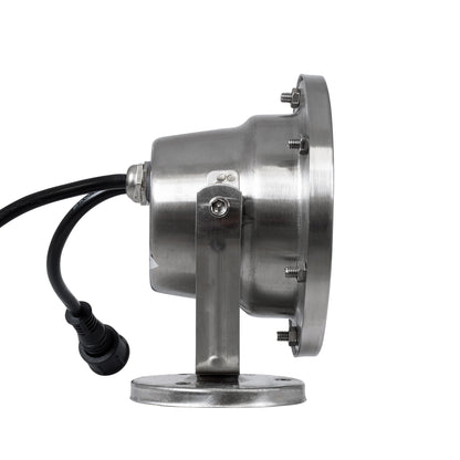 UNDERWATER-DEDY 90428 Υποβρύχιο Επιφανειακό Φωτιστικό Σποτ Ειδικό για Σιντριβάνια - Πισίνες - Τζακούζι LED 6W 510lm 30° DC 24V Αδιάβροχο IP68 Μ12 x Π7.5 x Υ14.5cm RGBW DMX512 - Ανοξείδωτο Ατσάλι SS304