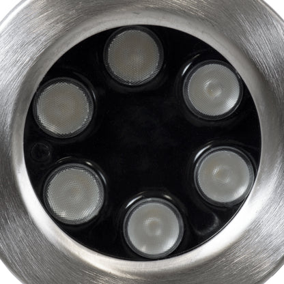 UNDERWATER-DEDY 90428 Υποβρύχιο Επιφανειακό Φωτιστικό Σποτ Ειδικό για Σιντριβάνια - Πισίνες - Τζακούζι LED 6W 510lm 30° DC 24V Αδιάβροχο IP68 Μ12 x Π7.5 x Υ14.5cm RGBW DMX512 - Ανοξείδωτο Ατσάλι SS304