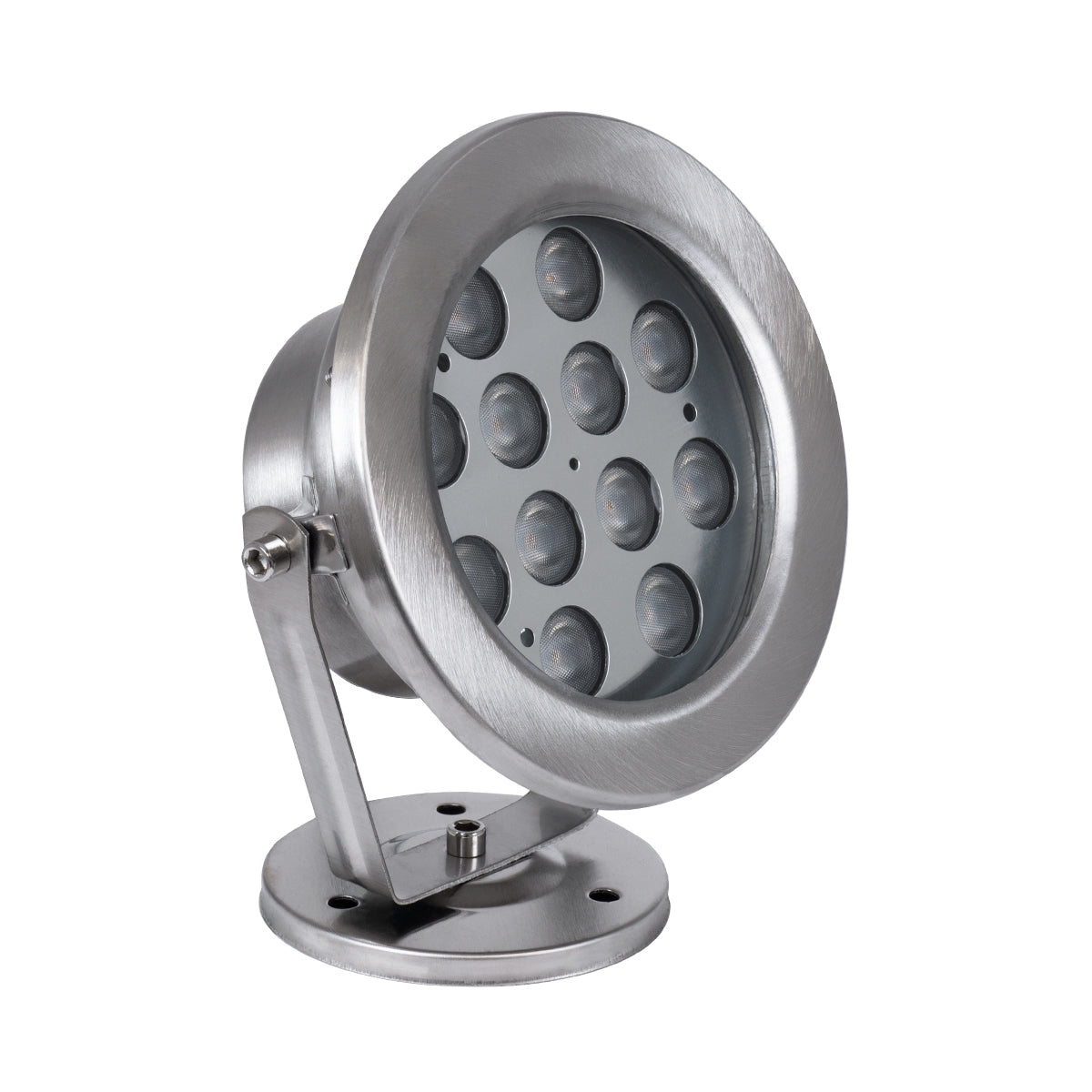 UNDERWATER-DENIS 90429 Υποβρύχιος Προβολέας Σποτ για Σιντριβάνια/Πισίνες LED 12W 1080lm 30° DC 24V Αδιάβροχο IP68 Θερμό Λευκό 2700K Dimmable - Ανοξείδωτο Ατσάλι 304 - Μ14.5 x Π7 x Υ17