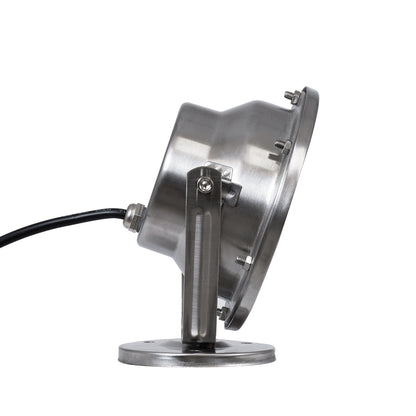 UNDERWATER-DENIS 90429 Υποβρύχιος Προβολέας Σποτ για Σιντριβάνια/Πισίνες LED 12W 1080lm 30° DC 24V Αδιάβροχο IP68 Θερμό Λευκό 2700K Dimmable - Ανοξείδωτο Ατσάλι 304 - Μ14.5 x Π7 x Υ17