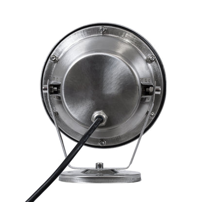 UNDERWATER-DENIS 90429 Υποβρύχιος Προβολέας Σποτ για Σιντριβάνια/Πισίνες LED 12W 1080lm 30° DC 24V Αδιάβροχο IP68 Θερμό Λευκό 2700K Dimmable - Ανοξείδωτο Ατσάλι 304 - Μ14.5 x Π7 x Υ17