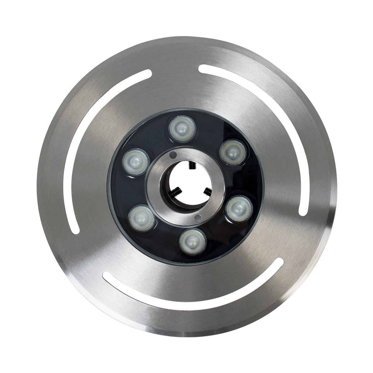 UNDERWATER-DENIS 90434 Υποβρύχιο Χωνευτό Φωτιστικό Σποτ Ειδικό για Σιντριβάνια - Πισίνες - Τζακούζι LED 9W 765lm 30° DC 24V Αδιάβροχο IP68 Φ21 x Υ7.5cm RGBW DMX512 - Ανοξείδωτο Ατσάλι SS304