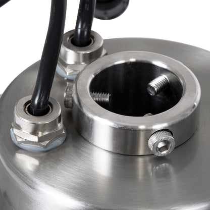 UNDERWATER-DENIS 90434 Υποβρύχιο Χωνευτό Φωτιστικό Σποτ Ειδικό για Σιντριβάνια - Πισίνες - Τζακούζι LED 9W 765lm 30° DC 24V Αδιάβροχο IP68 Φ21 x Υ7.5cm RGBW DMX512 - Ανοξείδωτο Ατσάλι SS304