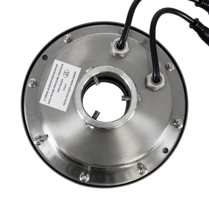 UNDERWATER-DENIS 90440 Υποβρύχιο Χωνευτό Φωτιστικό Σποτ Ειδικό για Σιντριβάνια - Πισίνες - Τζακούζι LED 12W 1020lm 30° DC 24V Αδιάβροχο IP68 Φ19.5 x Υ7.5cm RGBW DMX512 - Ανοξείδωτο Ατσάλι SS304