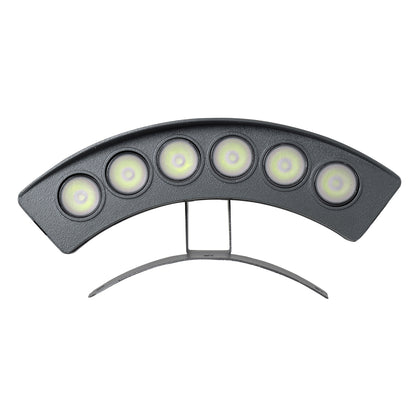 TREELIGHT-PLANTE 90458 Κυρτή Μπάρα Φωτισμού Wall Washer για Φυτά - Δέντρα LED 6W 510lm 15° DC 24V Αδιάβροχο IP65 Πράσινο Dimmable - Γκρι Ανθρακί - Μ17.5 x Π4.5 x Υ8