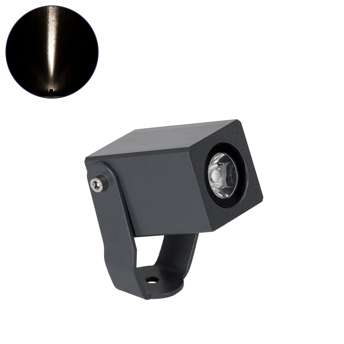 TREELIGHT-TREEMARO 90473 Σποτ Φωτισμού Ειδικό για Φυτά - Δέντρα LED 3W 345lm 8° DC 24V Αδιάβροχο IP67 Μ3.5 x Π6.4 x Υ10cm Φυσικό Λευκό 4500K - Γκρι Ανθρακί