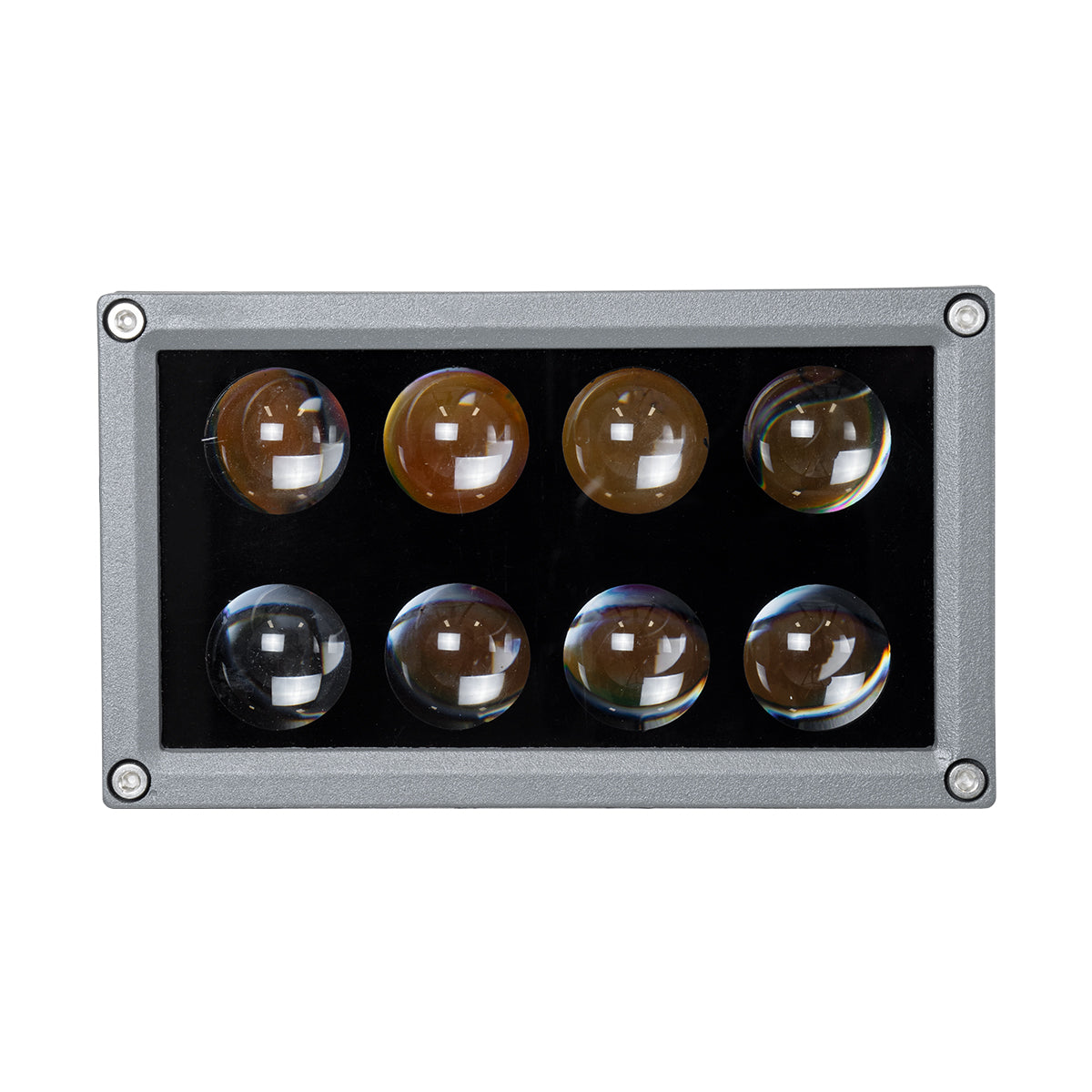 FLOOD-DENA 90485 Επιτοίχιος Προβολέας Wall Washer για Φωτισμό Κτιρίων - Απλίκα & Δαπέδου LED 16W 1440lm 5° DC 24V Αδιάβροχο IP67 Μ15.5 x Π13 x Υ9.1cm Θερμό Λευκό 2700K - Γκρι Ανθρακί