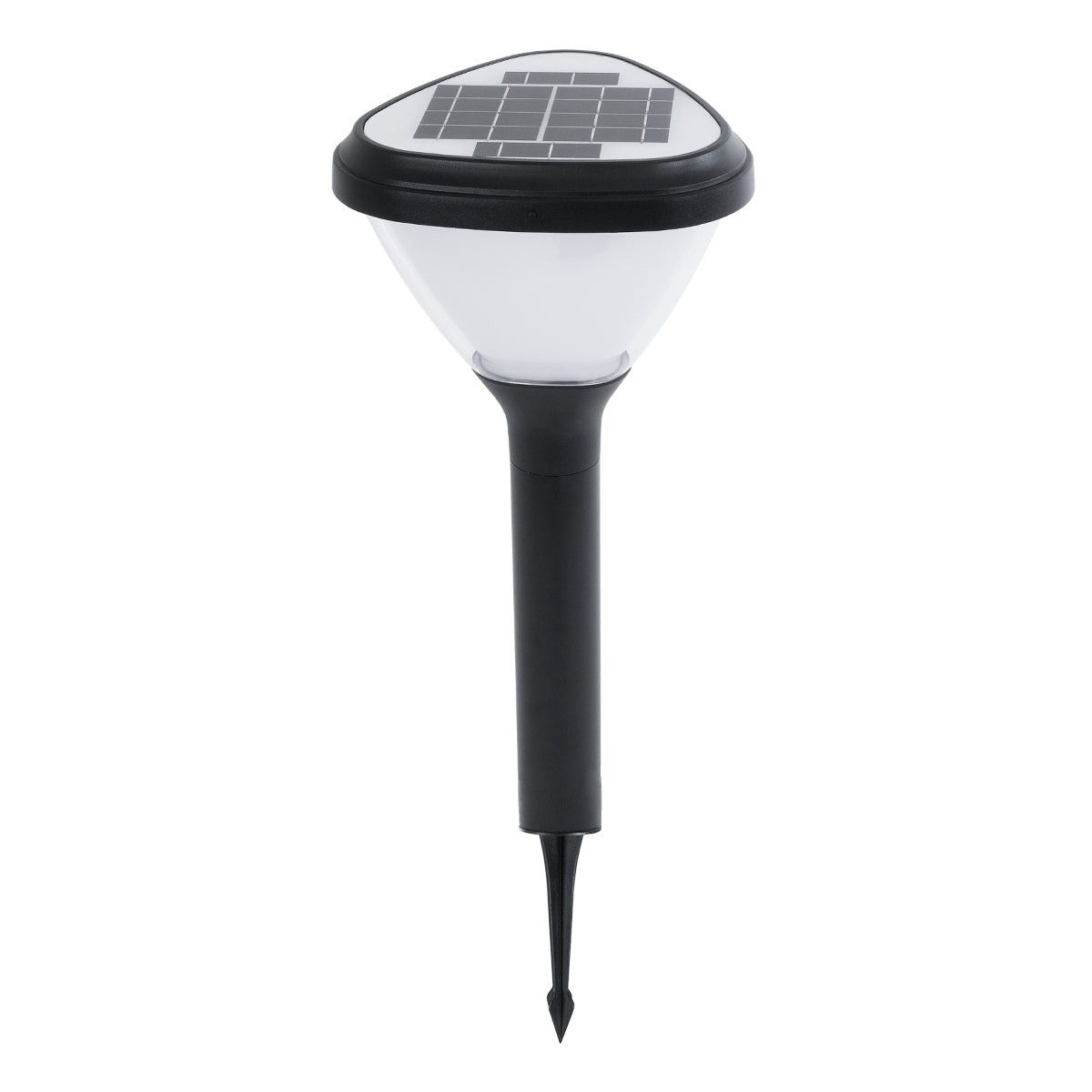 SOLARMIS 90521 LED Solar Bollard Light Κολωνάκι Κήπου Εξωτερικού Χώρου 10W 180lm 120° με Ενσωματωμένο Φωτοβολταϊκό Panel 6V 5W & Επαναφορτιζόμενη Μπαταρία Li-ion 3.2V 6000mAh με Αισθητήρα Ημέρας-Νύχτας - Αδιάβροχο IP65 Φ26 x Υ60cm Ψυχρό Λευκό 6000K