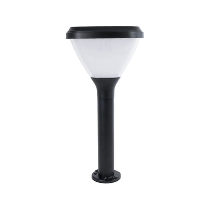 SOLARMIS 90521 LED Solar Bollard Light Κολωνάκι Κήπου Εξωτερικού Χώρου 10W 180lm 120° με Ενσωματωμένο Φωτοβολταϊκό Panel 6V 5W & Επαναφορτιζόμενη Μπαταρία Li-ion 3.2V 6000mAh με Αισθητήρα Ημέρας-Νύχτας - Αδιάβροχο IP65 Φ26 x Υ60cm Ψυχρό Λευκό 6000K