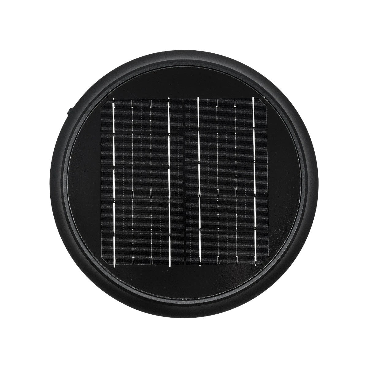 VEGGIE 90522 Φωτιστικό Κολωνάκι Κήπου LED 10W 500lm 120° με Ενσωματωμένο Φωτοβολταϊκό Panel 6V 2W & Επαναφορτιζόμενη Μπαταρία Li-ion 3.2V 6000mAh με Αισθητήρα Ημέρας-Νύχτας Αδιάβροχο IP65 Ψυχρό Λευκό 6000K - Sanan SMD Chip - Μαύρο - Μ26 x Π26 x Υ60