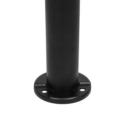 VEGGIE 90522 Φωτιστικό Κολωνάκι Κήπου LED 10W 500lm 120° με Ενσωματωμένο Φωτοβολταϊκό Panel 6V 2W & Επαναφορτιζόμενη Μπαταρία Li-ion 3.2V 6000mAh με Αισθητήρα Ημέρας-Νύχτας Αδιάβροχο IP65 Ψυχρό Λευκό 6000K - Sanan SMD Chip - Μαύρο - Μ26 x Π26 x Υ60