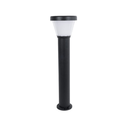 SOLARDIS 90523 LED Solar Bollard Light Κολωνάκι Κήπου Εξωτερικού Χώρου 10W 180lm 120° με Ενσωματωμένο Φωτοβολταϊκό Panel 6V 5W & Επαναφορτιζόμενη Μπαταρία Li-ion 3.2V 6000mAh με Αισθητήρα Ημέρας-Νύχτας - Αδιάβροχο IP65 Φ24 x Υ88cm Ψυχρό Λευκό 6000K