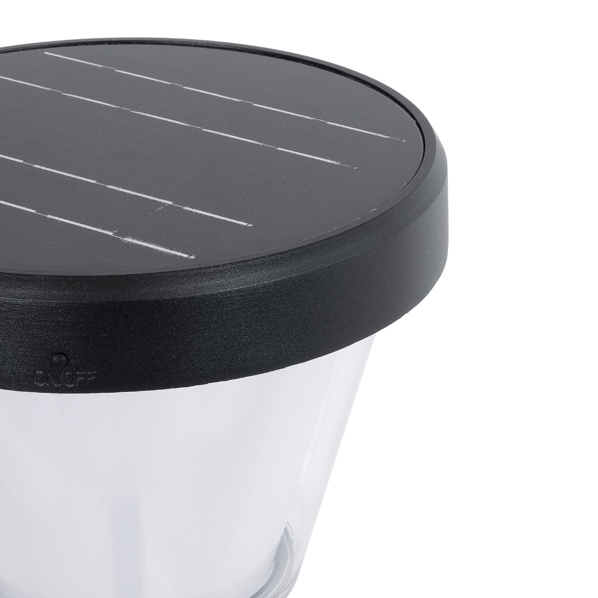 SOLARDIS 90523 LED Solar Bollard Light Κολωνάκι Κήπου Εξωτερικού Χώρου 10W 180lm 120° με Ενσωματωμένο Φωτοβολταϊκό Panel 6V 5W & Επαναφορτιζόμενη Μπαταρία Li-ion 3.2V 6000mAh με Αισθητήρα Ημέρας-Νύχτας - Αδιάβροχο IP65 Φ24 x Υ88cm Ψυχρό Λευκό 6000K