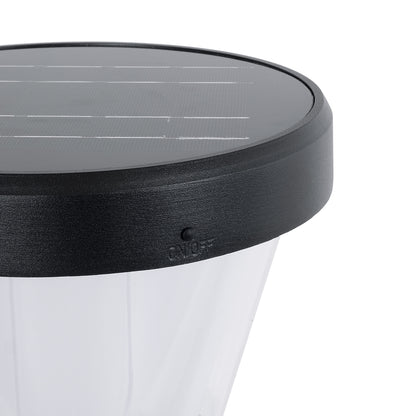 SOLARDIS 90523 LED Solar Bollard Light Κολωνάκι Κήπου Εξωτερικού Χώρου 10W 180lm 120° με Ενσωματωμένο Φωτοβολταϊκό Panel 6V 5W & Επαναφορτιζόμενη Μπαταρία Li-ion 3.2V 6000mAh με Αισθητήρα Ημέρας-Νύχτας - Αδιάβροχο IP65 Φ24 x Υ88cm Ψυχρό Λευκό 6000K