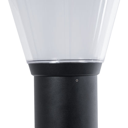 SOLARDIS 90523 LED Solar Bollard Light Κολωνάκι Κήπου Εξωτερικού Χώρου 10W 180lm 120° με Ενσωματωμένο Φωτοβολταϊκό Panel 6V 5W & Επαναφορτιζόμενη Μπαταρία Li-ion 3.2V 6000mAh με Αισθητήρα Ημέρας-Νύχτας - Αδιάβροχο IP65 Φ24 x Υ88cm Ψυχρό Λευκό 6000K