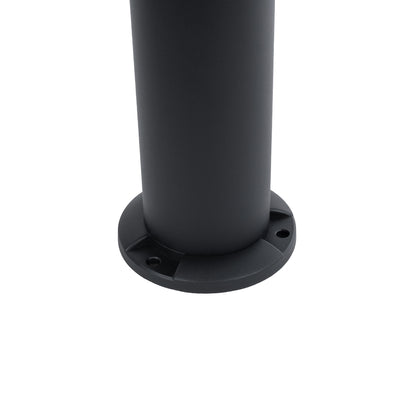 SOLARDIS 90523 LED Solar Bollard Light Κολωνάκι Κήπου Εξωτερικού Χώρου 10W 180lm 120° με Ενσωματωμένο Φωτοβολταϊκό Panel 6V 5W & Επαναφορτιζόμενη Μπαταρία Li-ion 3.2V 6000mAh με Αισθητήρα Ημέρας-Νύχτας - Αδιάβροχο IP65 Φ24 x Υ88cm Ψυχρό Λευκό 6000K