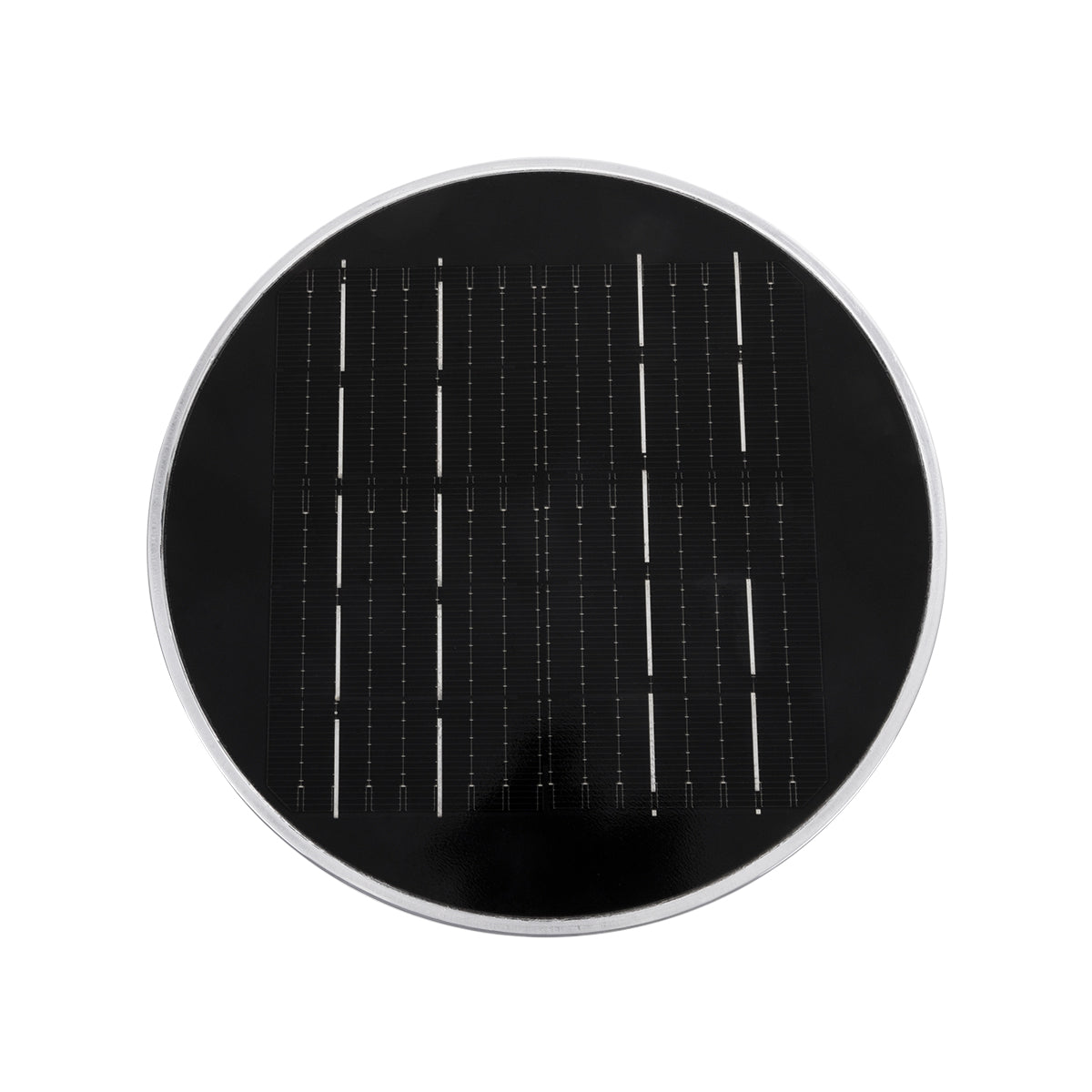 VEGGIE 90525 Φωτιστικό Κολωνάκι Κήπου LED 10W 330lm 120° με Ενσωματωμένο Φωτοβολταϊκό Panel 6V 2W & Επαναφορτιζόμενη Μπαταρία Li-ion 3.2V 1800mAh με Αισθητήρα Ημέρας-Νύχτας Αδιάβροχο IP65 Ψυχρό Λευκό 6000K - Γκρι Ανθρακί - Μ23 x Π23 x Υ60cm