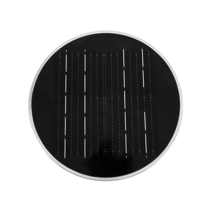 VEGGIE 90525 Φωτιστικό Κολωνάκι Κήπου LED 10W 330lm 120° με Ενσωματωμένο Φωτοβολταϊκό Panel 6V 2W & Επαναφορτιζόμενη Μπαταρία Li-ion 3.2V 1800mAh με Αισθητήρα Ημέρας-Νύχτας Αδιάβροχο IP65 Ψυχρό Λευκό 6000K - Γκρι Ανθρακί - Μ23 x Π23 x Υ60cm