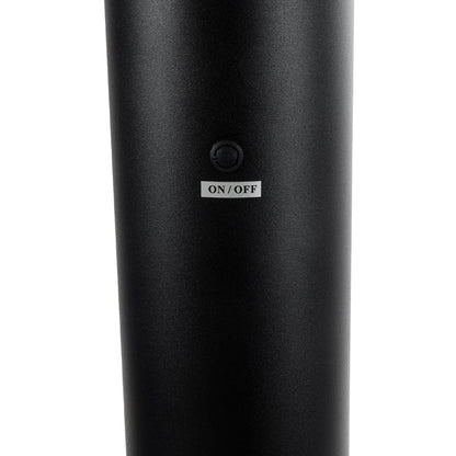 VEGGIE 90525 Φωτιστικό Κολωνάκι Κήπου LED 10W 330lm 120° με Ενσωματωμένο Φωτοβολταϊκό Panel 6V 2W & Επαναφορτιζόμενη Μπαταρία Li-ion 3.2V 1800mAh με Αισθητήρα Ημέρας-Νύχτας Αδιάβροχο IP65 Ψυχρό Λευκό 6000K - Γκρι Ανθρακί - Μ23 x Π23 x Υ60cm
