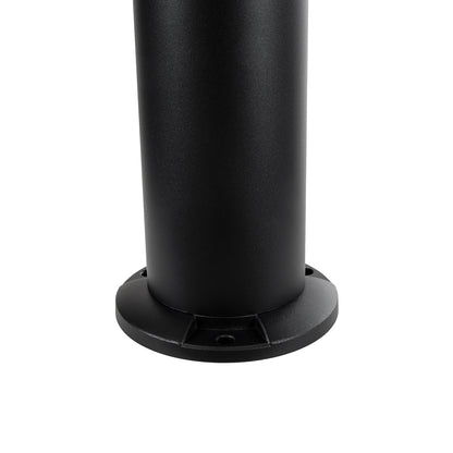 VEGGIE 90525 Φωτιστικό Κολωνάκι Κήπου LED 10W 330lm 120° με Ενσωματωμένο Φωτοβολταϊκό Panel 6V 2W & Επαναφορτιζόμενη Μπαταρία Li-ion 3.2V 1800mAh με Αισθητήρα Ημέρας-Νύχτας Αδιάβροχο IP65 Ψυχρό Λευκό 6000K - Γκρι Ανθρακί - Μ23 x Π23 x Υ60cm