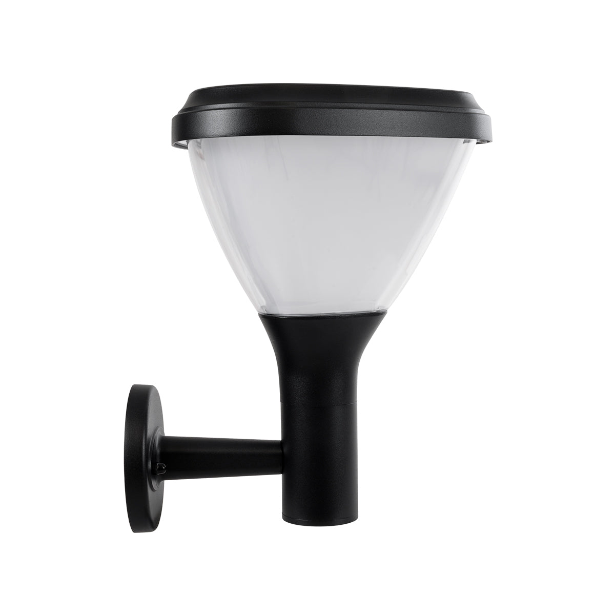 NATURE 90526 Φωτιστικό Κολωνάκι Κήπου LED 10W 330lm 120° με Ενσωματωμένο Φωτοβολταϊκό Panel 6V 2W & Επαναφορτιζόμενη Μπαταρία Li-ion 3.2V 1800mAh με Αισθητήρα Ημέρας-Νύχτας Αδιάβροχο IP65 Ψυχρό Λευκό 6000K - Γκρι Ανθρακί - Μ26 x Π29 x Υ36cm