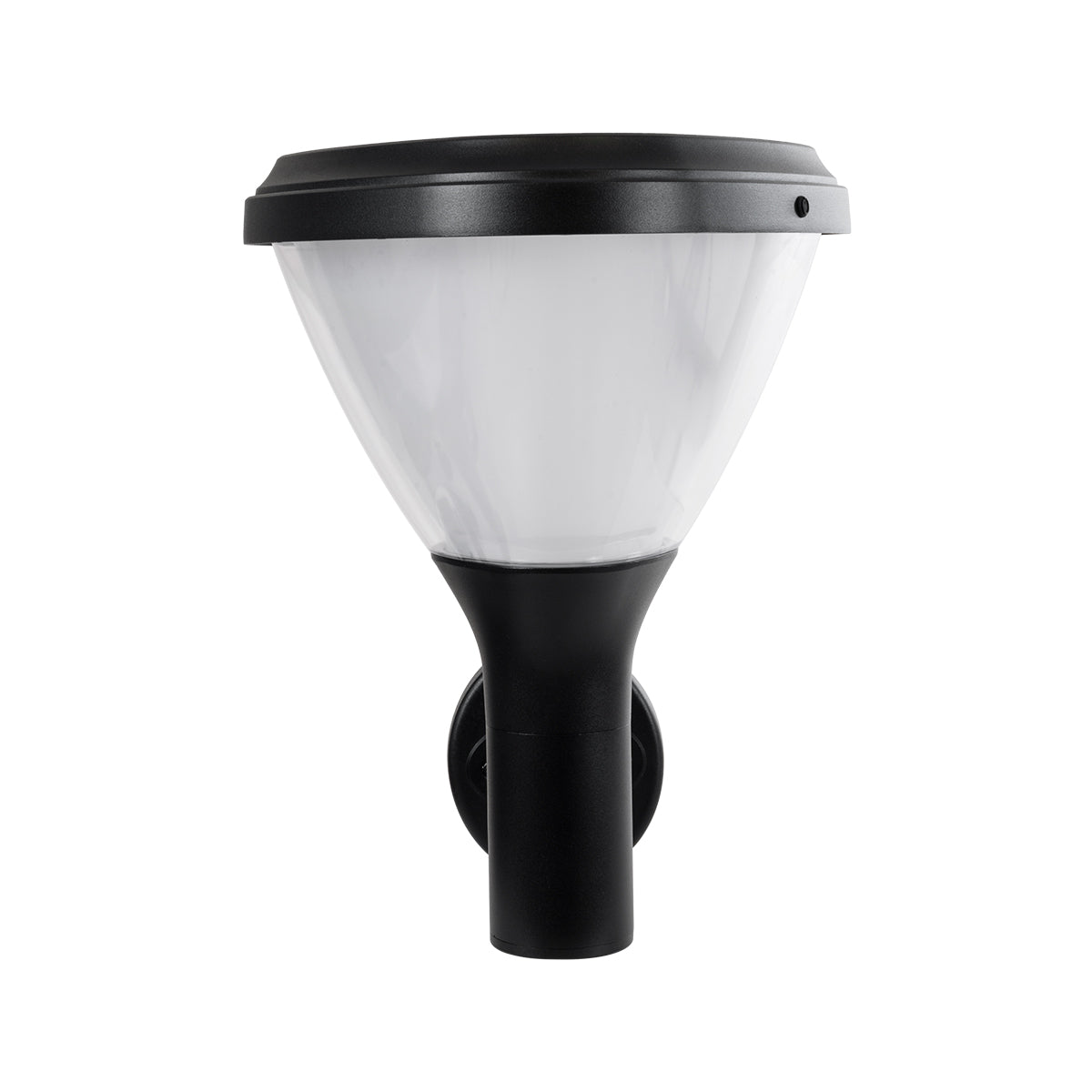 NATURE 90526 Φωτιστικό Κολωνάκι Κήπου LED 10W 330lm 120° με Ενσωματωμένο Φωτοβολταϊκό Panel 6V 2W & Επαναφορτιζόμενη Μπαταρία Li-ion 3.2V 1800mAh με Αισθητήρα Ημέρας-Νύχτας Αδιάβροχο IP65 Ψυχρό Λευκό 6000K - Γκρι Ανθρακί - Μ26 x Π29 x Υ36cm