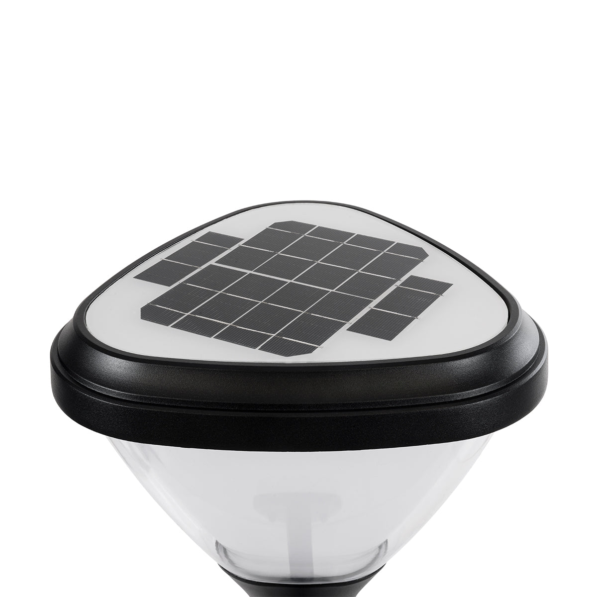 NATURE 90526 Φωτιστικό Κολωνάκι Κήπου LED 10W 330lm 120° με Ενσωματωμένο Φωτοβολταϊκό Panel 6V 2W & Επαναφορτιζόμενη Μπαταρία Li-ion 3.2V 1800mAh με Αισθητήρα Ημέρας-Νύχτας Αδιάβροχο IP65 Ψυχρό Λευκό 6000K - Γκρι Ανθρακί - Μ26 x Π29 x Υ36cm